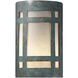 Ambiance LED 9.5 inch Verde Patina Outdoor Wall Sconce in Incandescent