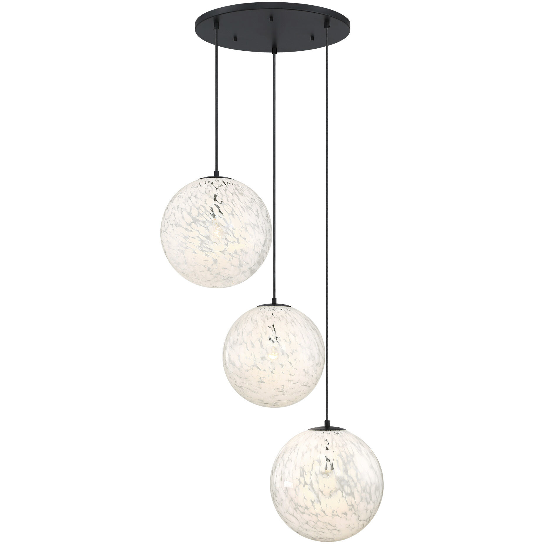 Circo LED 30 inch Matte Black Chandelier Ceiling Light