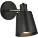 Dalton LED 5 inch Black and Antique Brushed Brass Wall Sconce Wall Light