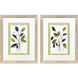 Retreat with Stripes Green and Blue and Multi and Beige Framed Art, Propac
