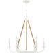 Lanton 6 Light 28 inch Sand White Chandelier Ceiling Light