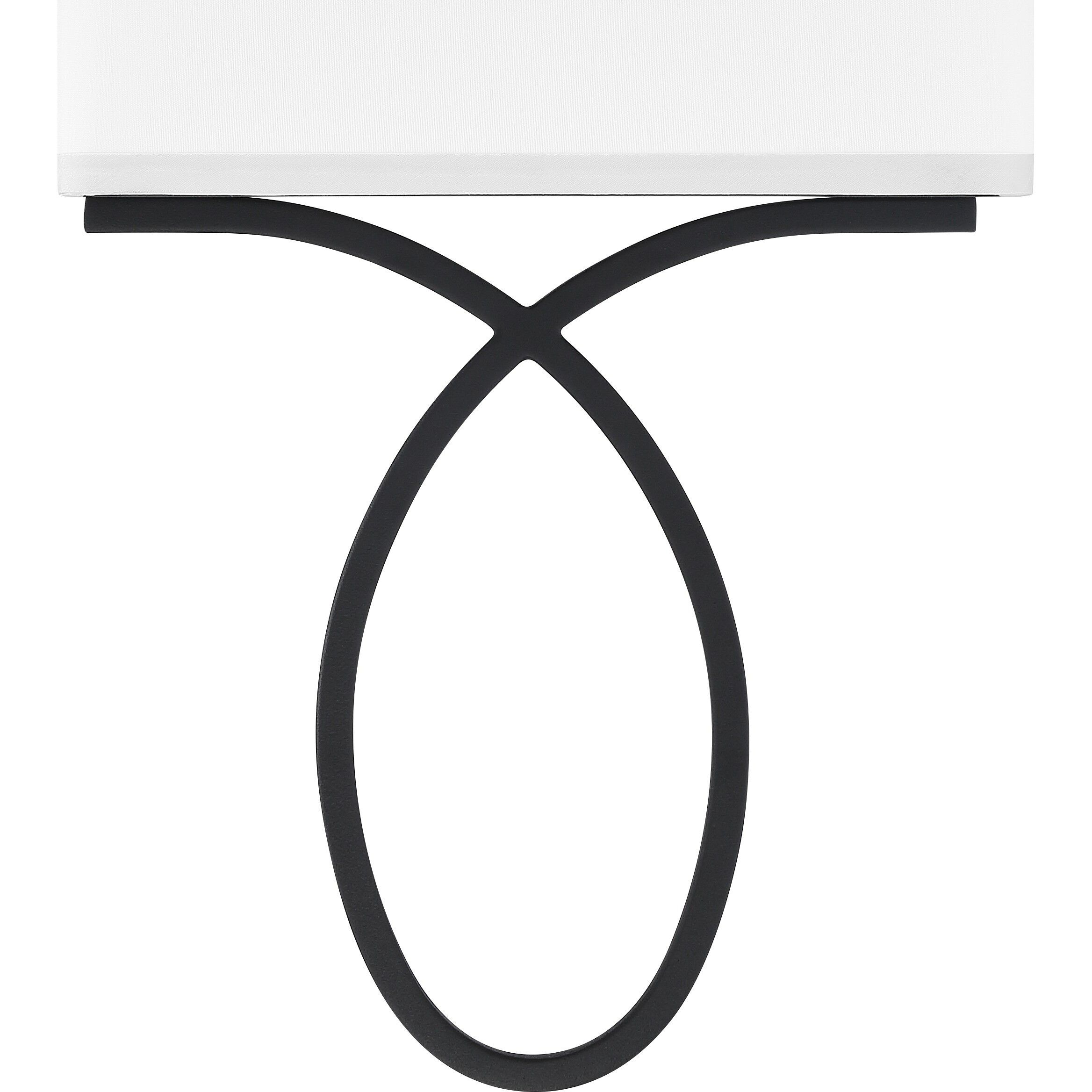 Brinkley Bath Wall Light in Black Forged