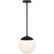 Rondure LED 10 inch Sand Black Outdoor Pendant