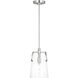 Drew & Jonathan Crofton 1 Light 7.75 inch Brushed Nickel Pendant Ceiling Light, Small
