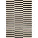 Optika 90 X 63 inch Black/White Rug in 5 x 7