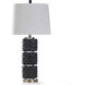 Malta 33 inch 150.00 watt Black and Clear Table Lamp Portable Light