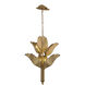 Banana Leaf 6 Light 25 inch Gold Chandelier Ceiling Light