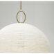 Natalia 1 Light 16.75 inch Aged Brass Pendant Ceiling Light