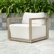 Remsen Weathered Gray and Oyster White Outdoor Lounge Chair