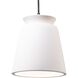 Radiance Collection LED 8 inch Matte Black Pendant Ceiling Light