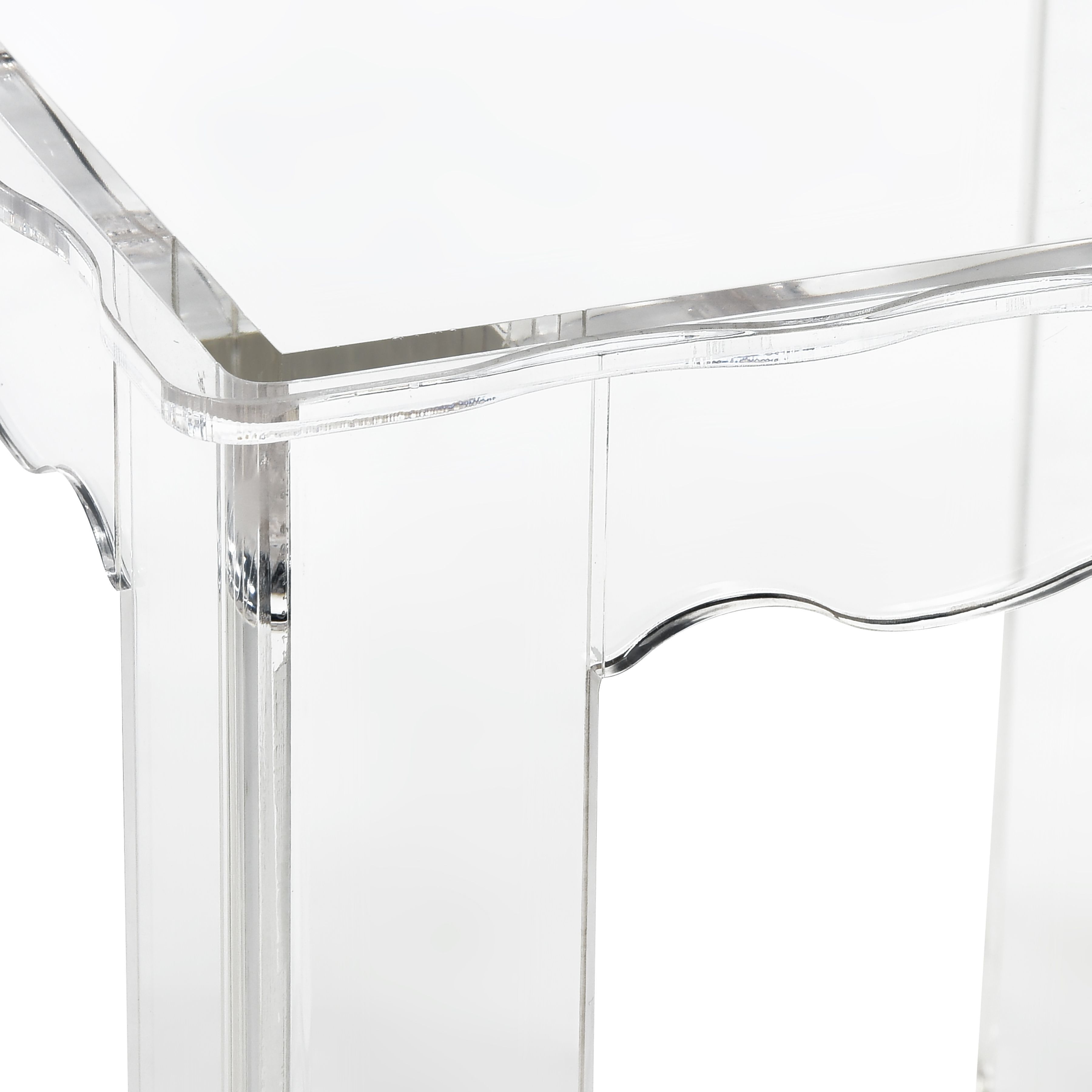 Jacobs 22 X 18 inch Clear Nesting Table, Set of 3