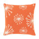Lachen 18 X 18 inch Terracotta/Ivory Pillow Kit, Square