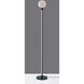 Astra 58.5 inch 5 watt Black RGB Color Changing Floor Lamp Portable Light, Simplee Adesso