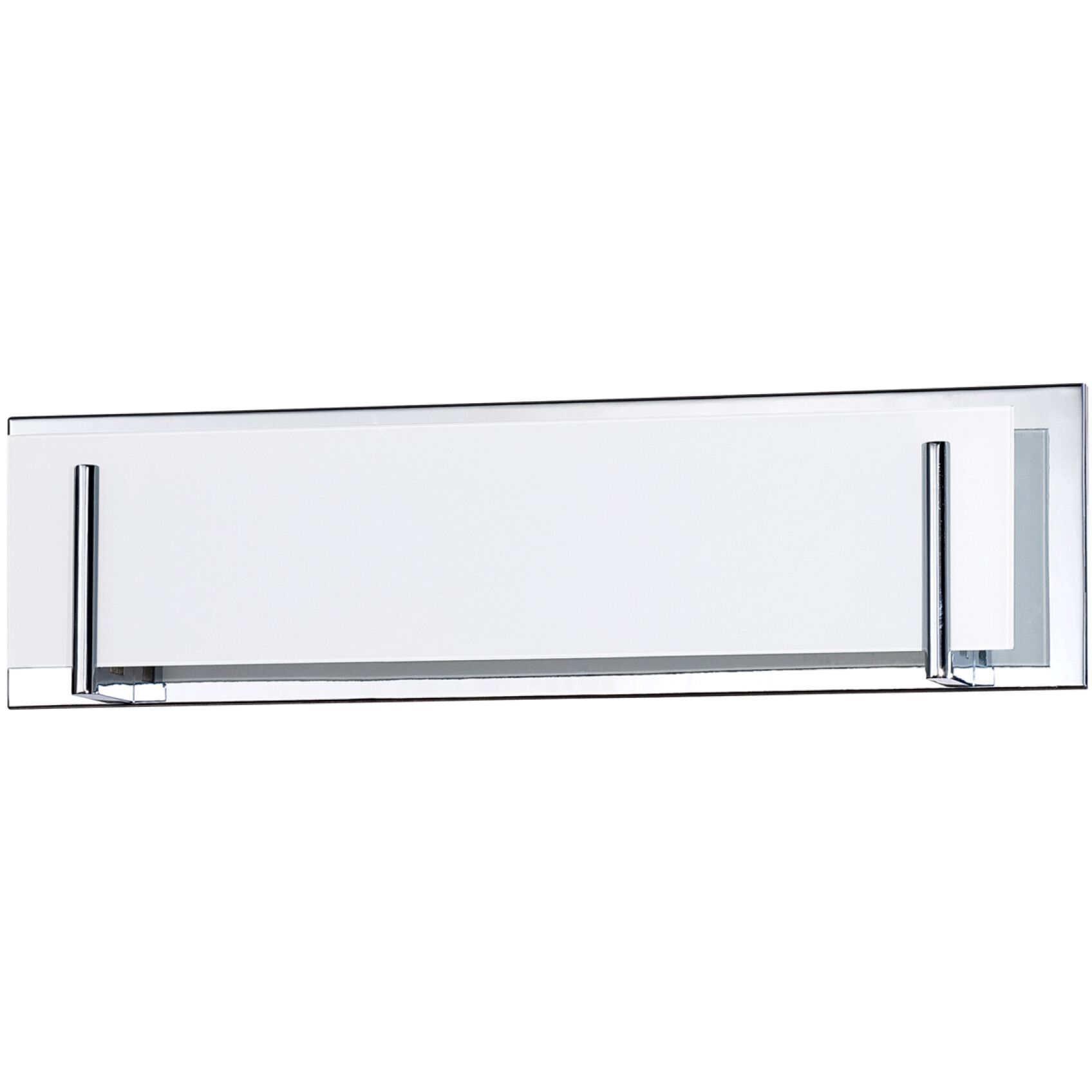Aurora 8 Light 24 inch Chrome Vanity Light Wall Light in White