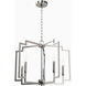 Zoanne 5 Light 24 inch Brushed Nickel Chandelier Ceiling Light, Medium
