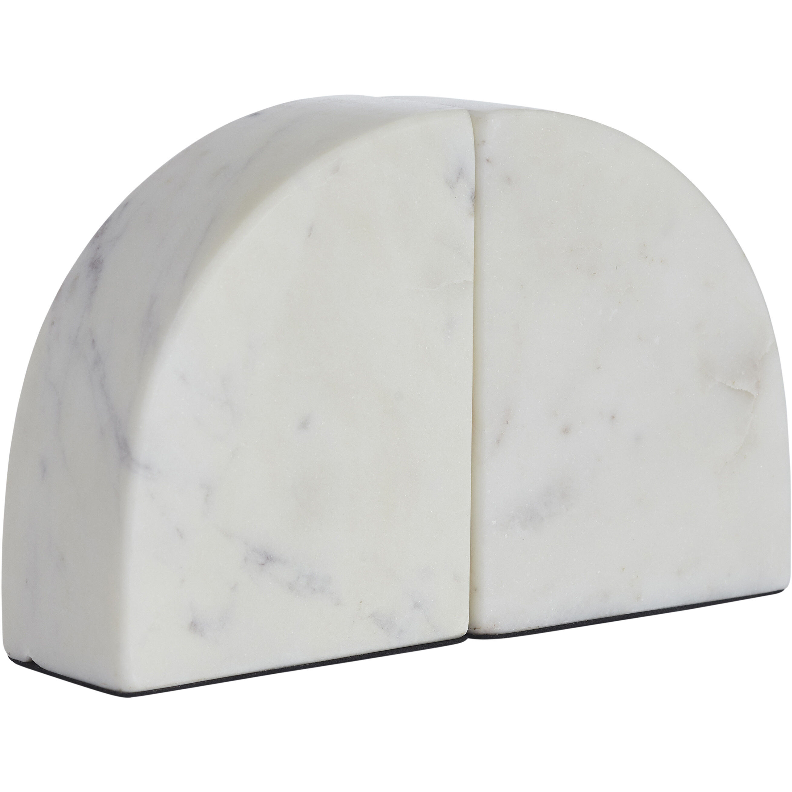Carvella 1.97 inch White Marble Bookends, Set of 2