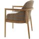 Chilton Pearl and Dark Blonde with Natural Teak Outdoor Dining Chair
