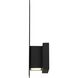 Slot LED 15 inch Sand Black Outdoor Wall Sconce