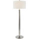Thomas O'Brien Longacre 64.5 inch 75.00 watt Polished Nickel Floor Lamp Portable Light in Linen