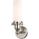 Fulton Sconce Wall Light in Satin Nickel