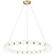Oni LED 31.5 inch Oxidized Gold Chandelier Ceiling Light
