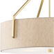 Elara 4 Light 26 inch Brushed Gold Down Pendant Ceiling Light