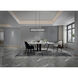 Beyond Mirage LED 54 inch Black Linear Pendant Ceiling Light, Beyond
