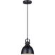 Polo 1 Light 6.25 inch Black Pendant Ceiling Light