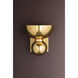 Catania 1 Light 7.75 inch Vintage Brass Wall Sconce Wall Light