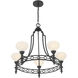 Allston 5 Light 30 inch Matte Black Chandelier Ceiling Light