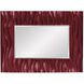 Zenith 39 X 31 inch Burgundy Mirror