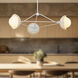 Alora Mood Perth 3 Light 39.88 inch White Chandelier Ceiling Light