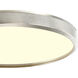 Zigrina 1 Light 18 inch Polished Nickel Flush Mount Ceiling Light