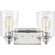 Robins Vanity Light Wall Light in Polished Chrome