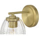 Miravelle 1 Light 5.25 inch Vintage Brass Wall Sconce Wall Light