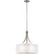 Elmwood Park 3 Light 19 inch Brushed Nickel Pendant Ceiling Light