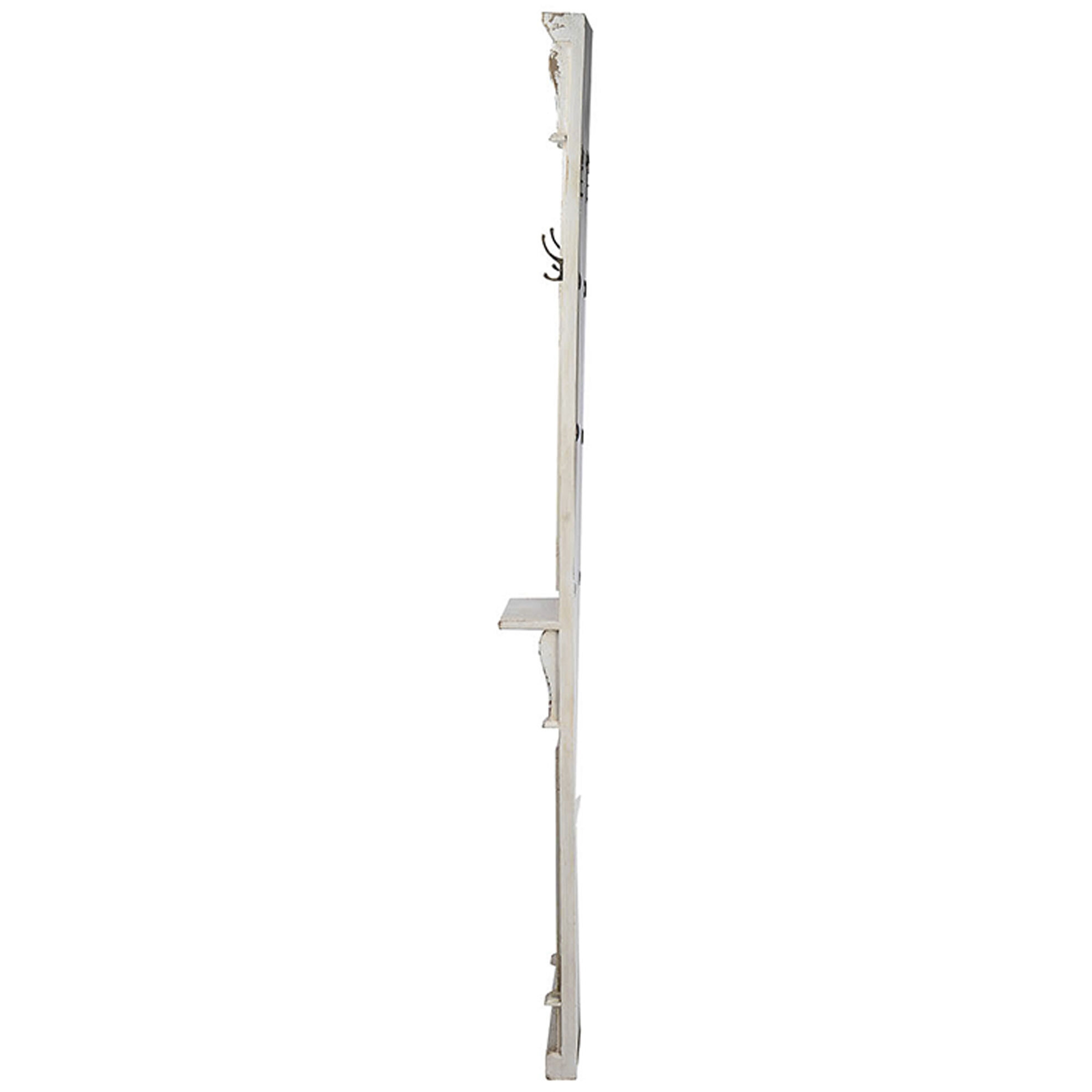 Classic 28.5 X 13.5 inch Antique White Wall Mirror