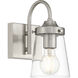 Dickens 1 Light 4.75 inch Brushed Steel Wall Sconce Wall Light