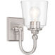 Antonia 1 Light 5.5 inch Brushed Nickel Bath Vanity Light Wall Light