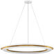 C&M by Chapman & Myers Cielo LED 36 inch Matte White Chandelier Ceiling Light