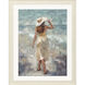 Figurative White and Brown and Multi and Turquoise Framed Art