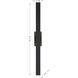 Davis LED 48 inch Black Outdoor Wall Lantern