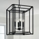 Lennon 4 Light 16 inch Matte Black Foyer Ceiling Light