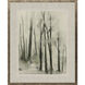 Into the Woods Gray and Brown and Green and Neutral Framed Art