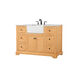 Franklin 48 X 22 X 34.75 inch Natural Wood Bathroom Vanity Cabinet