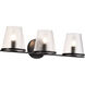 Valentine 24 inch Black Vanity Wall Light