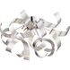 Ribbons 4 Light 17 inch Millenia Flush Mount Ceiling Light
