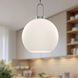Alora Mood Soji 1 Light 9.88 inch Brushed Nickel Pendant Ceiling Light in Matte Opal Glass