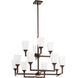Wright 12 Light 17.25 inch Oiled Bronze Chandelier Ceiling Light