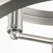 Gilliam 3 Light 13 inch Brushed Nickel Semi-Flush Mount Ceiling Light